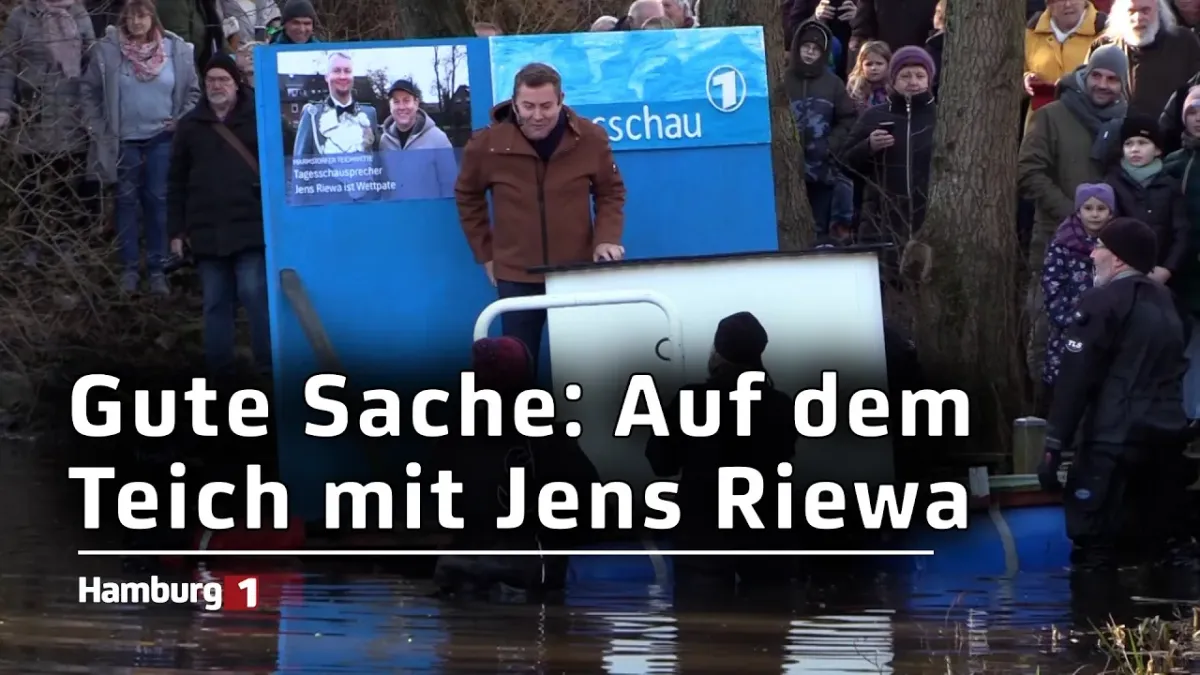 Für den guten Zweck: Traditionelle Marmstorfer Teichwette mit Jens Riewa