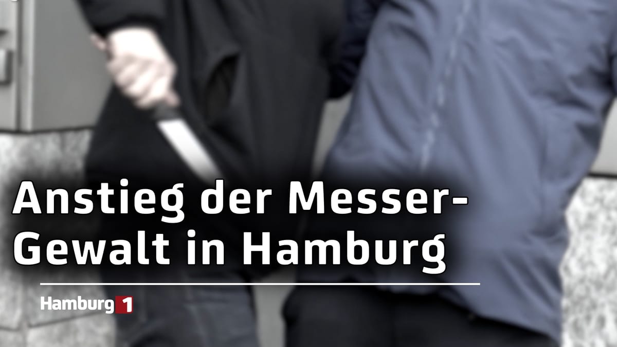 Anstieg der Gewalt: Ein Messerangriff pro Tag in Hamburg