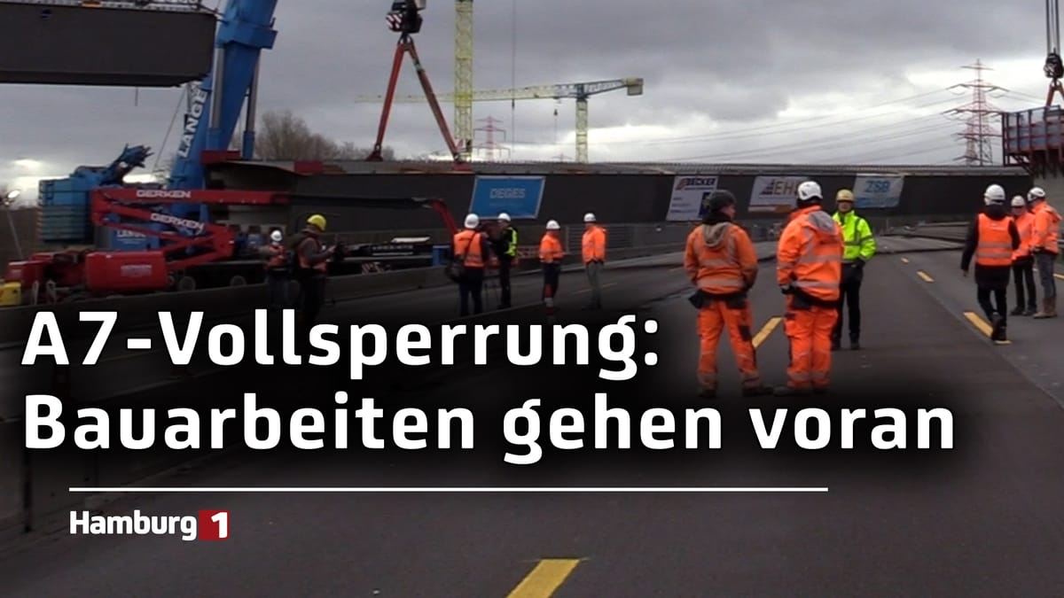 Bauarbeiten auf der A7: Hier kommt die neue Brücke