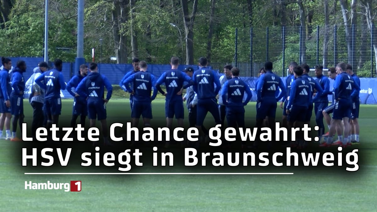 Letzte Chance gewahrt: HSV siegt in Braunschweig