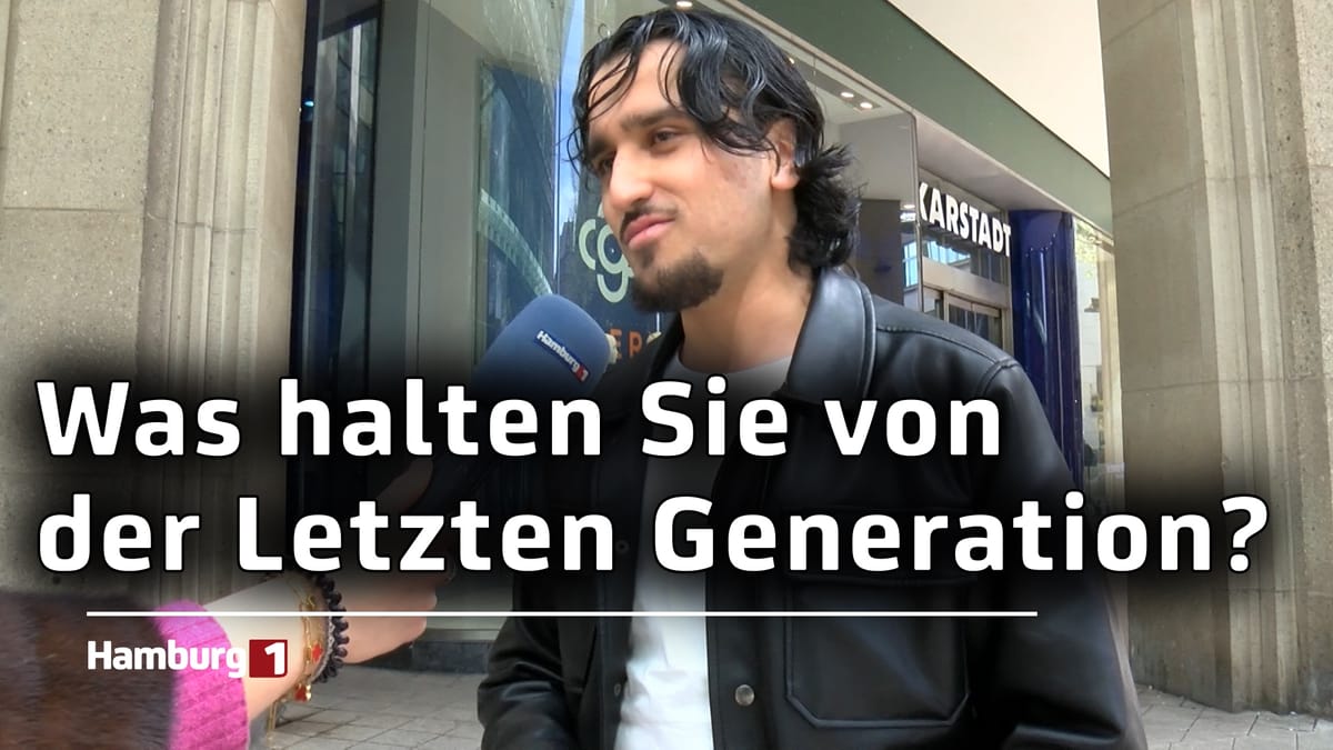 "Letzte Generation" blockiert wieder Straßen: Das sagen die Hamburgerinnen und Hamburger dazu