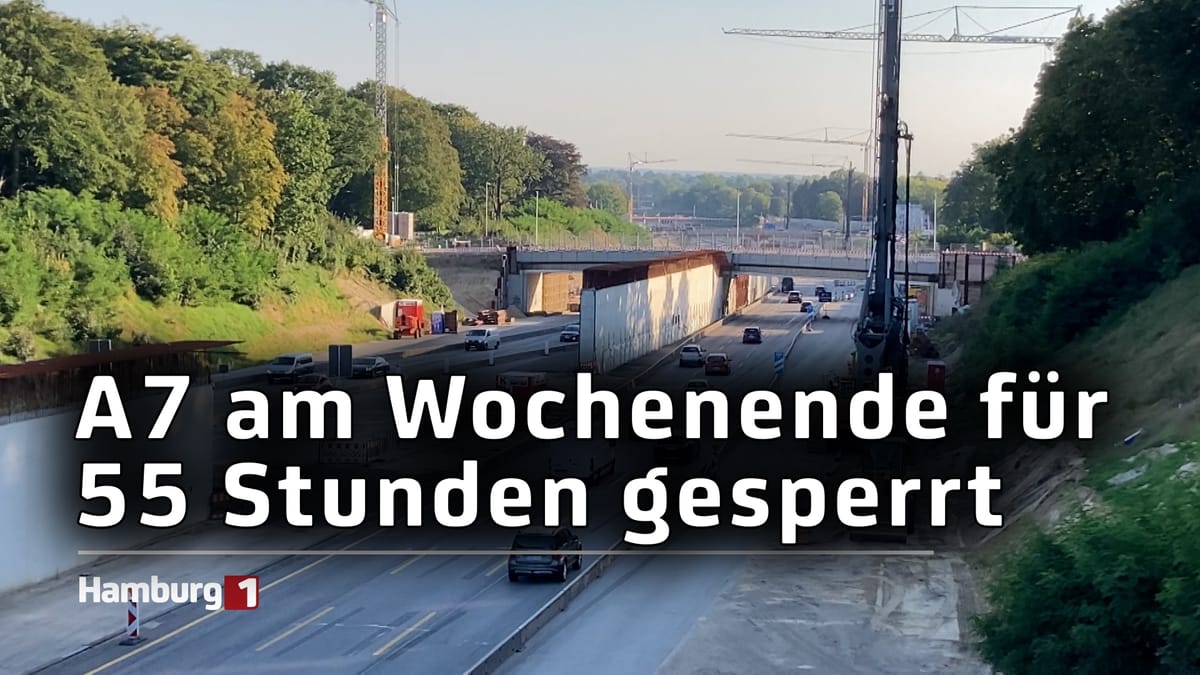 Sperrung der A7 am kommenden Wochenende