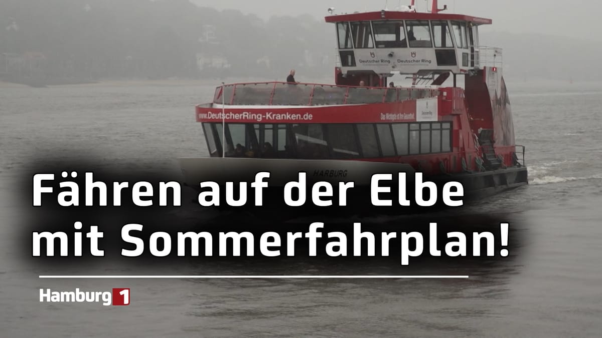 Am Montag im Sommerbetrieb: Das ändert sich am Fahrplan der HADAG-Fähren!
