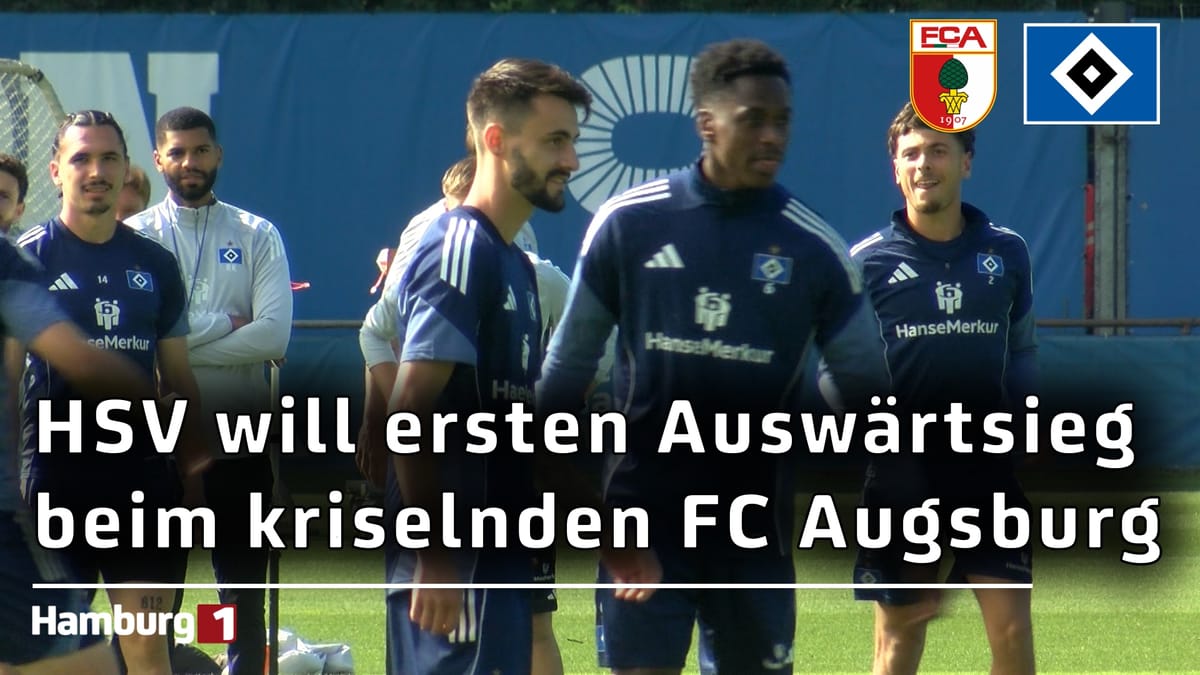 Wieder mit Vieira: HSV möchte ersten Auswärtssieg der Saison beim kriselnden FC Augsburg feiern