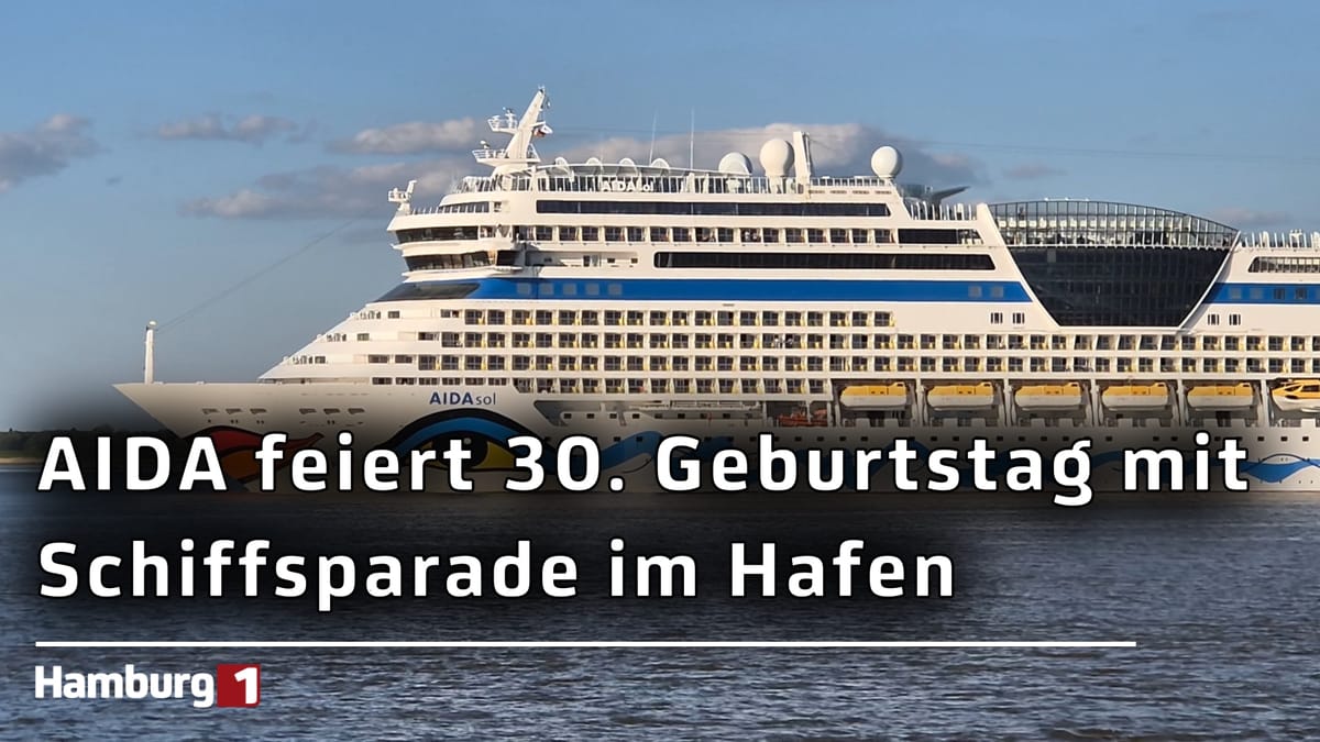 30 Jahre AIDA: Große Jubiläumsfeier mit Schiffsparade am Wochenende