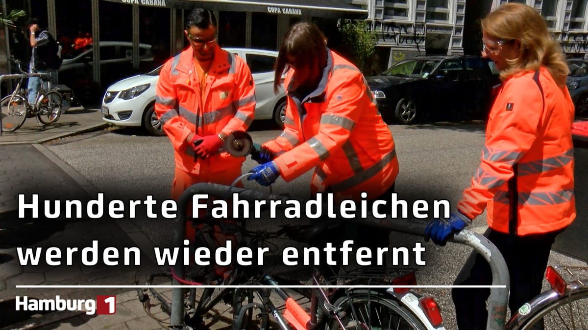 Fahrradschrott-Aktion gestartet: Diese Räder verschwinden jetzt aus Hamburg