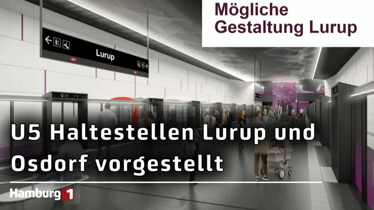 Verlängerung der U5 im Hamburger Westen: Haltestellen für Lurup und Osdorf präsentiert