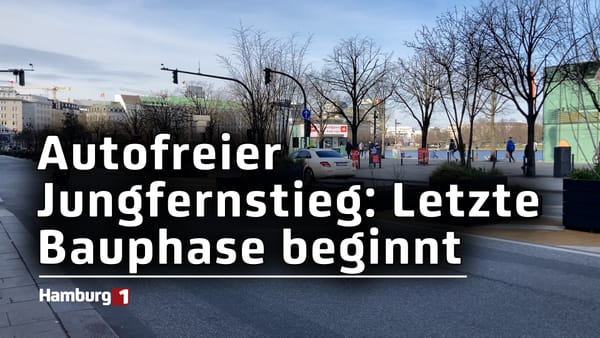 Jungfernstieg bleibt autofrei: Letzte Bauphase beginnt