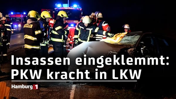 Schwerer Unfall bei Hamburg: Auto kracht in LKW