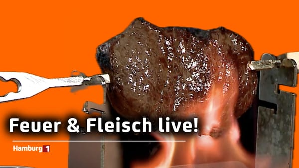 moin, moin... Tischgrill mit offenem Feuer!