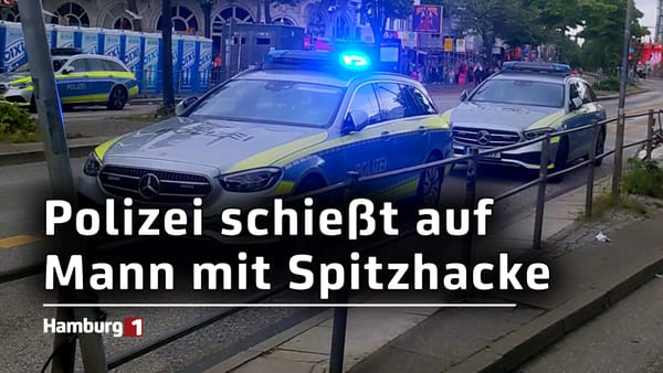 Schüsse nahe der Reeperbahn: Polizei schießt auf Mann mit Spitzhacke und Molotow-Cocktail