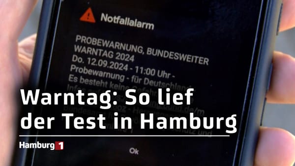 Bundesweiter Test der Warnsysteme: In Hamburg wurde es am Donnerstag laut