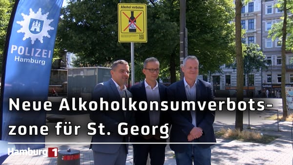 St. Georg: Ausgeweitete Alkoholkonsumverbotszone soll Gewalt- und Drogenprobleme eindämmen